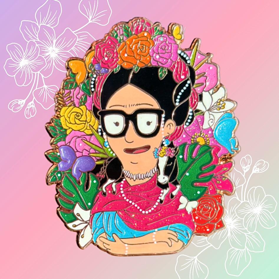 Tina Kahlo Enamel Pin