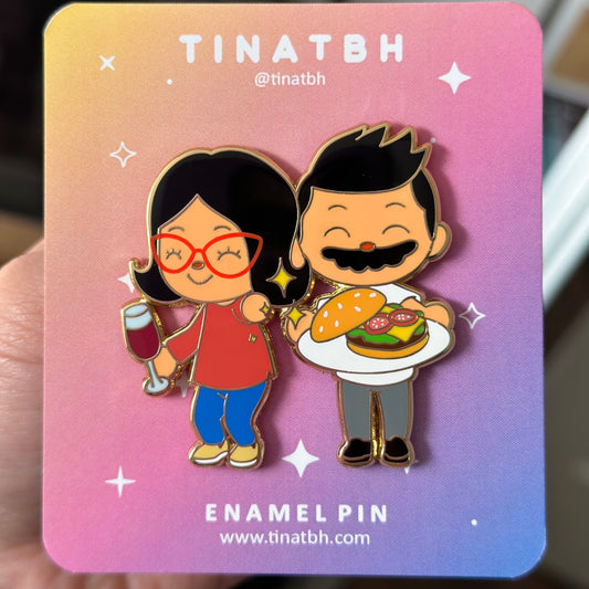 Villager Parents Enamel Pin - [B GRADE]