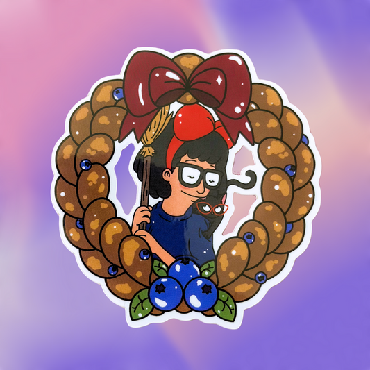 Blueberry Delivery Girl Wreath