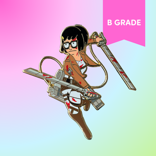 Scout Tina Enamel Pin - [BLOODY PATREON VARIANT] [B GRADE]