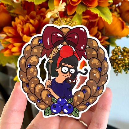 Blueberry Delivery Girl Wreath