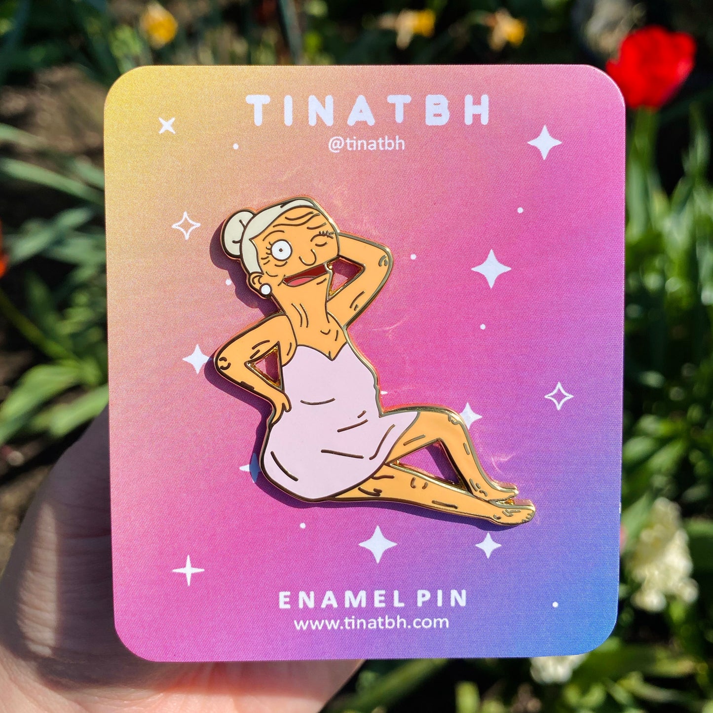 Pin Up Edith Enamel Pin