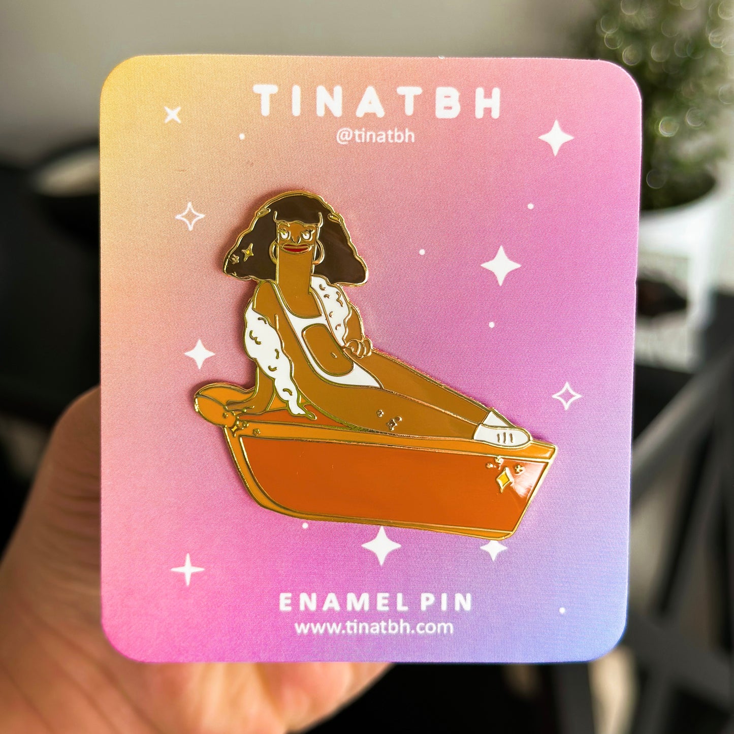 Sweet Potato Pie Enamel Pin