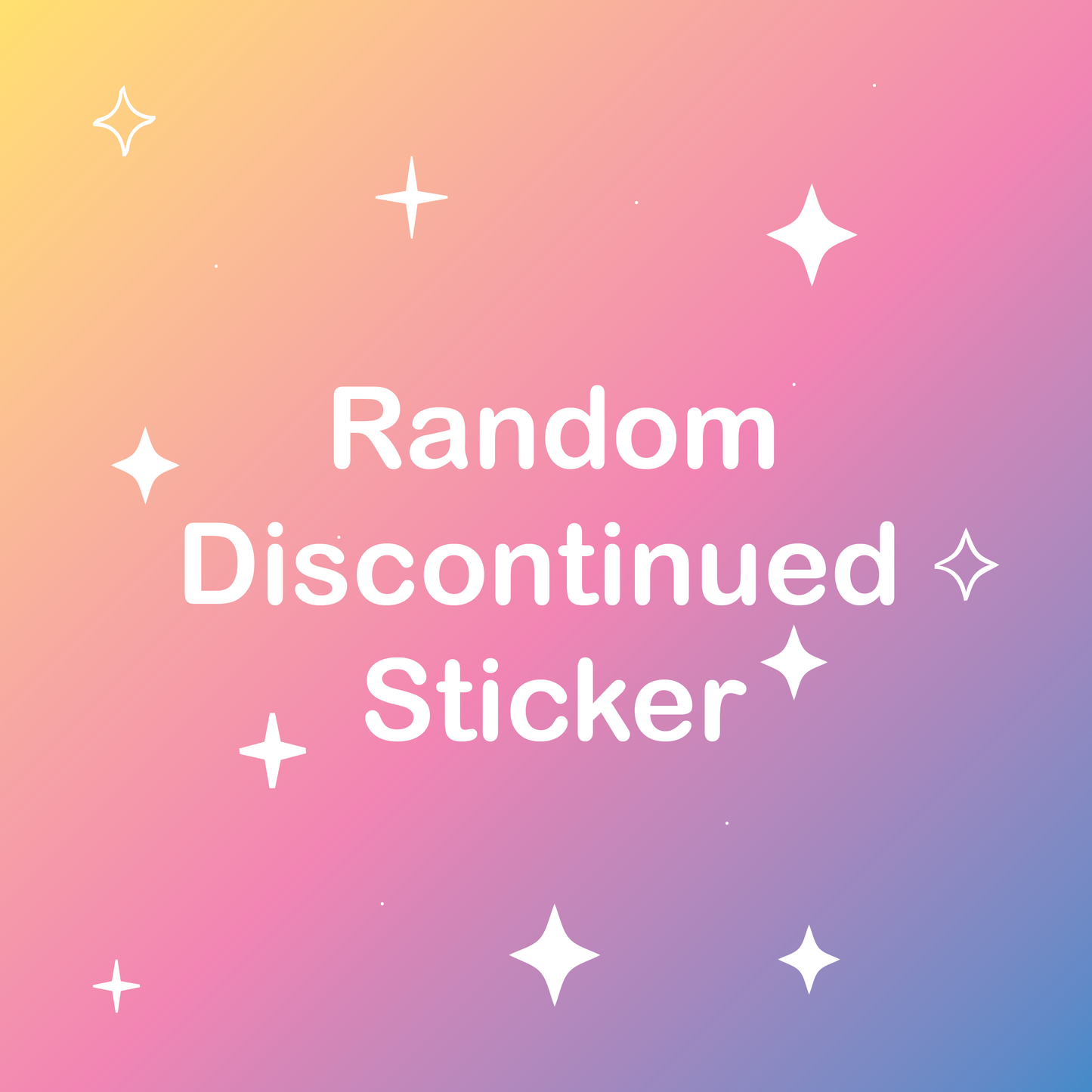 Random Discontinued Sticker